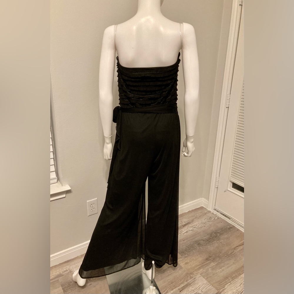 Connected Apparel Black Women's Jumpsuit Size-M Stunning cocktail jumpsuit. New - Picture 6 of 8